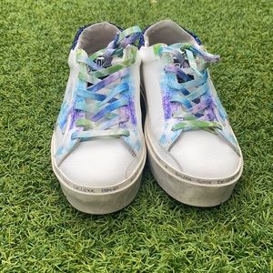Golden Goose High platform tie Dye